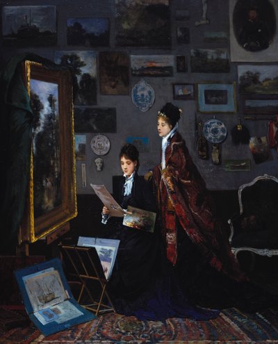 I studion av Alfred Emile Stevens