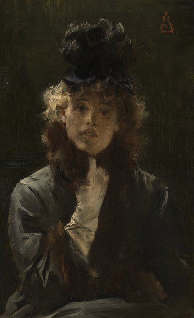Den parisiska sfinxen, ca 1880 av Alfred Emile Stevens