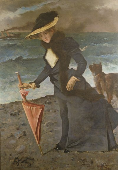 Vid havet, 1891 av Alfred Emile Stevens