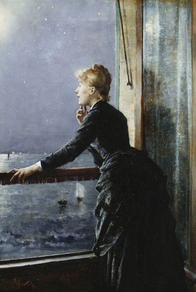 Vintergatan; La Voie Lactee, ca 1885 av Alfred Emile Stevens