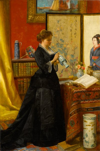 Porslinssamlaren, 1868 av Alfred Emile Stevens
