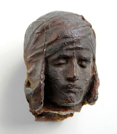 Maquette for the Head of Icarus, c.1884 (gips och vax) av Alfred Gilbert