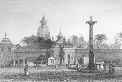Juggernauts tempel (gravyr) av Alfred Gomersal Vickers