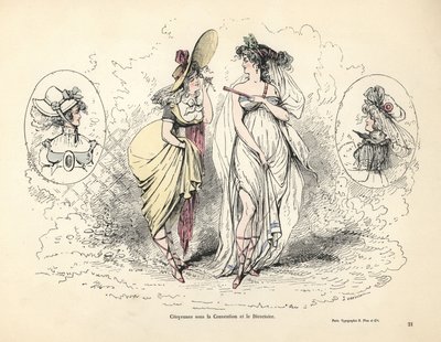 Merveilleuses under den franska revolutionstiden av Alfred Grevin