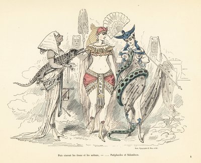 Salammbo och Potifars fru i exotiska kläder, Carthage, 3:a av Alfred Grevin