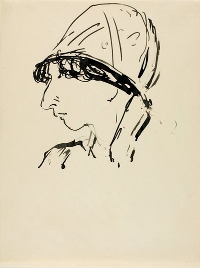 Huvud av en flicka av Alfred H. Maurer