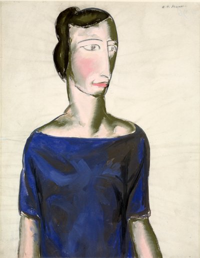 Porträtt av en flicka av Alfred H. Maurer