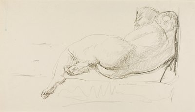 Liggande naken av Alfred H. Maurer