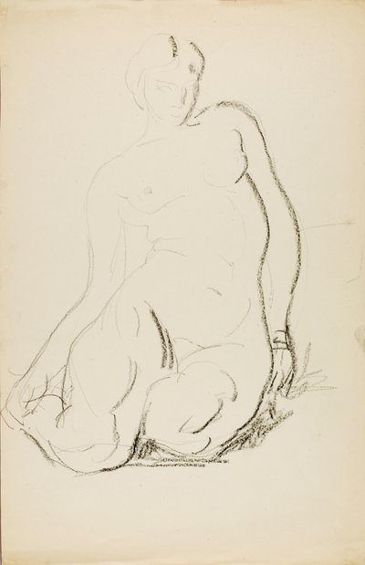 Sittande naken av Alfred H. Maurer