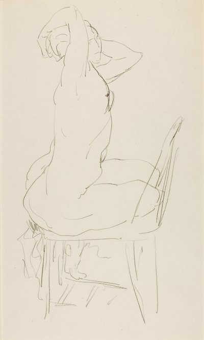 Sittande naken av Alfred H. Maurer