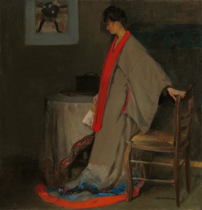 Ung kvinna i Kimono av Alfred H. Maurer