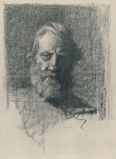 En porträttstudie, 1919 av Alfred Hartley