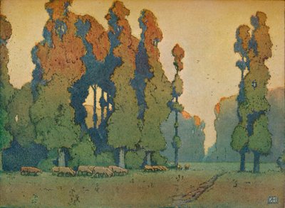 Glade, c1910 av Alfred Hartley
