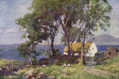 Stuga vid havet, Renvyle av Alfred Heaton Cooper