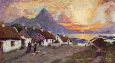 Croagh Patrick och Clew Bay, Westport, County Galway av Alfred Heaton Cooper
