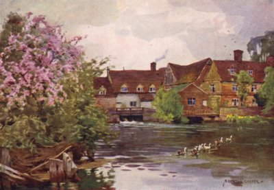 Flatford Mill, East Bergholt, Suffolk av Alfred Heaton Cooper