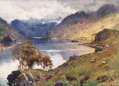 Lake District: Crummock Water och Buttermere (färglitografi) av Alfred Heaton Cooper