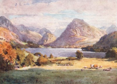Lake District: Loweswater (färglitografi) av Alfred Heaton Cooper