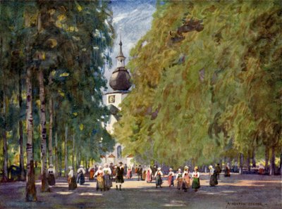 Leksands kyrka av Alfred Heaton Cooper