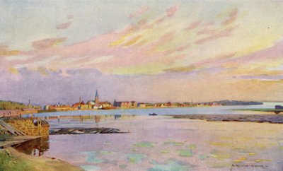Luleå, Lappland, exporthamnen för järnmalm av Alfred Heaton Cooper