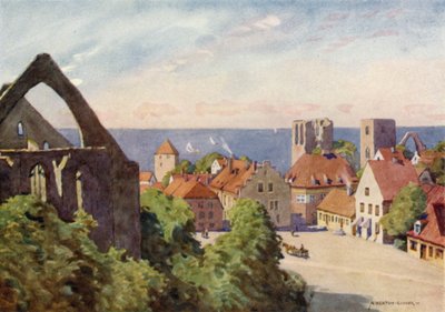 Staden Visby av Alfred Heaton Cooper