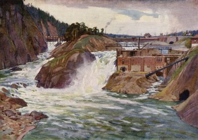Trollhättanfallen av Alfred Heaton Cooper
