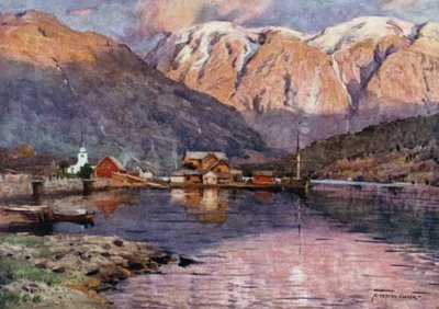 Ulvik, Hardangerfjorden av Alfred Heaton Cooper
