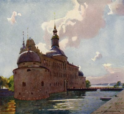 Vadstena Castle, Lake Vattern av Alfred Heaton Cooper