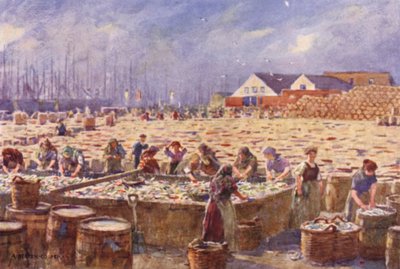 Yarmouth, Norfolk, Sillskörden av Alfred Heaton Cooper