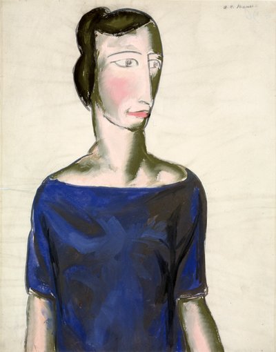 Porträtt av en flicka, 1923. av Alfred Henry Maurer