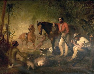 Efter Lejonjakten av Alfred Hichens Corbould