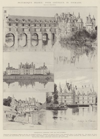 Det pittoreska Frankrike, fyra slott i Touraine av Alfred Hugh Fisher