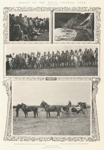 Scener från Royal Colonial Tour av Alfred Hugh Fisher