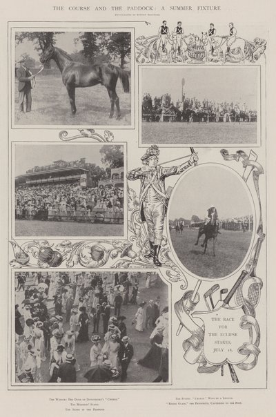 Banan och paddocken, en sommaruppställning av Alfred Hugh Fisher