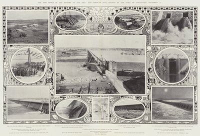 The New Epoch in the History of the Nile, Assouan Dam, invigd av hertigen av Connaught, 10 december av Alfred Hugh Fisher