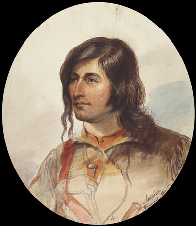 Antoine, Principal Hunter, ca 1837 (akvarell på papper) av Alfred Jacob Miller