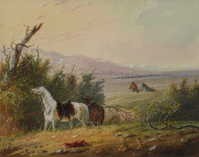 På väg mot Buffalo av Alfred Jacob Miller