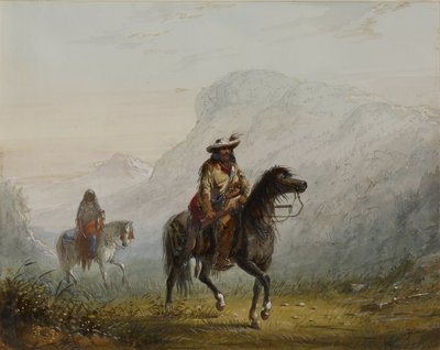 ”Bourgeois” W---r och hans squaw av Alfred Jacob Miller