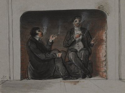 Cigarrökare av Alfred Jacob Miller