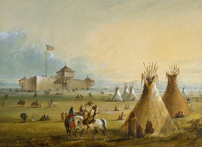 Fort Laramie av Alfred Jacob Miller