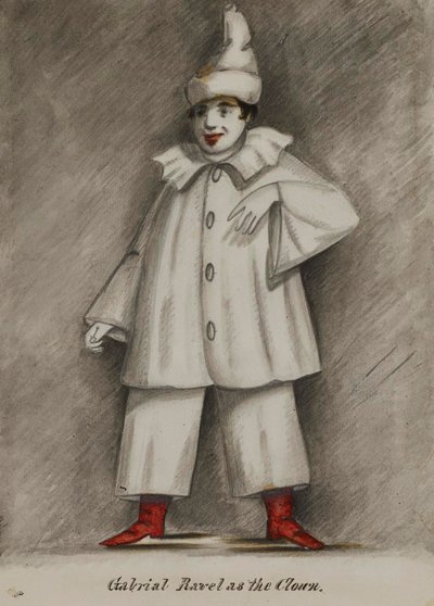 Gabriel Ravel i rollen som clownen av Alfred Jacob Miller