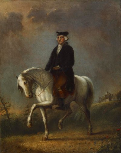 George Washington i Mount Vernon av Alfred Jacob Miller