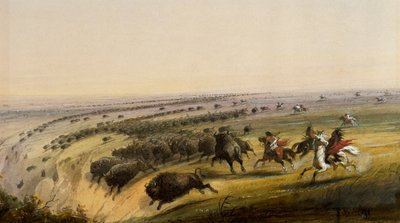 Bisonjakt av Alfred Jacob Miller