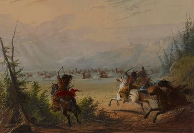 Älgjakt av Alfred Jacob Miller