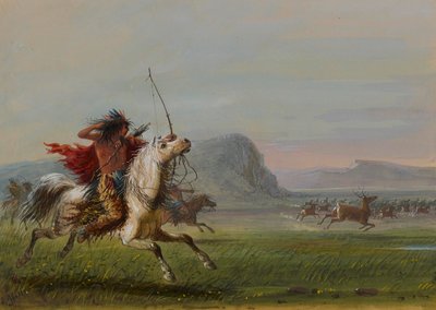 Älgjakt av Alfred Jacob Miller