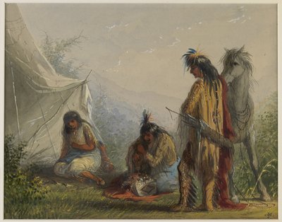 Indiansk kurtis av Alfred Jacob Miller