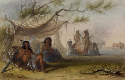Indiankläger av Alfred Jacob Miller