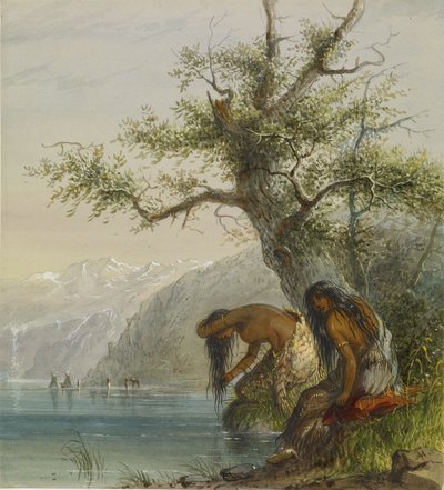 En indians toalett av Alfred Jacob Miller