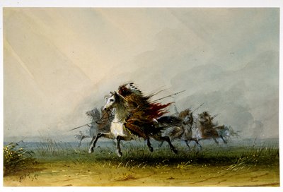 Indianer på krigsstigen av Alfred Jacob Miller