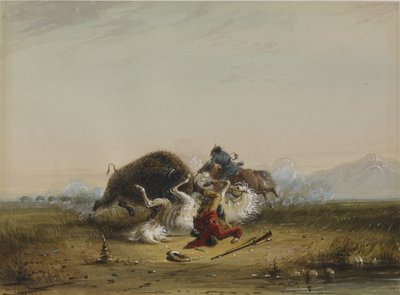 Pierre och buffeln av Alfred Jacob Miller
